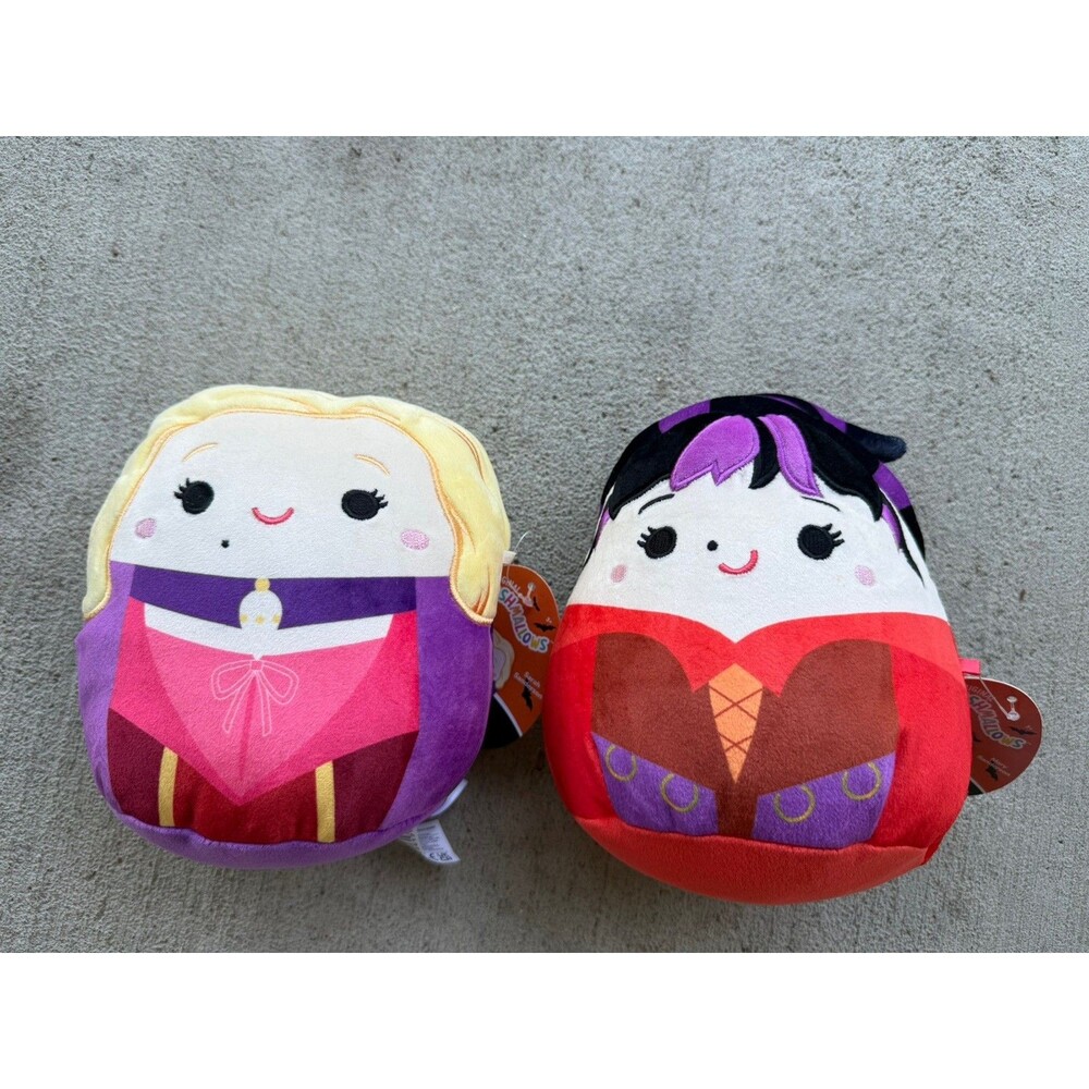 Squishmallows Disney Hocus Pocus Sanderson Sisters Sarah Mary 8” Plush Halloween